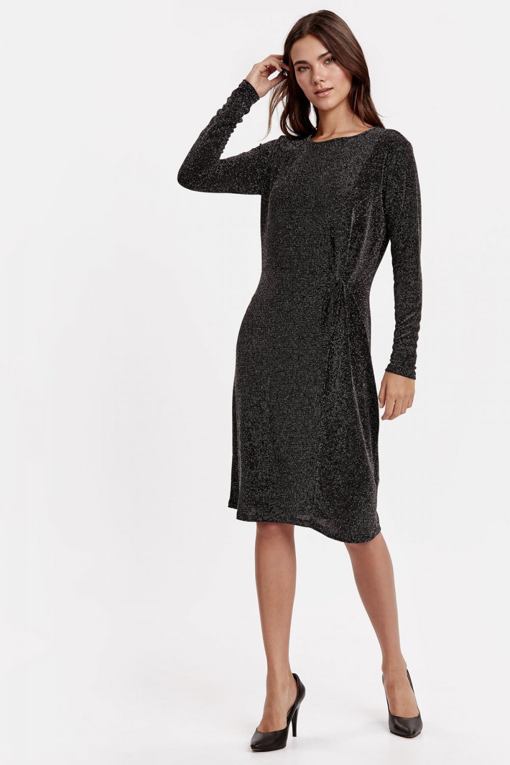 Lc Waikiki Siyah Midi Elbise ElbiseBul