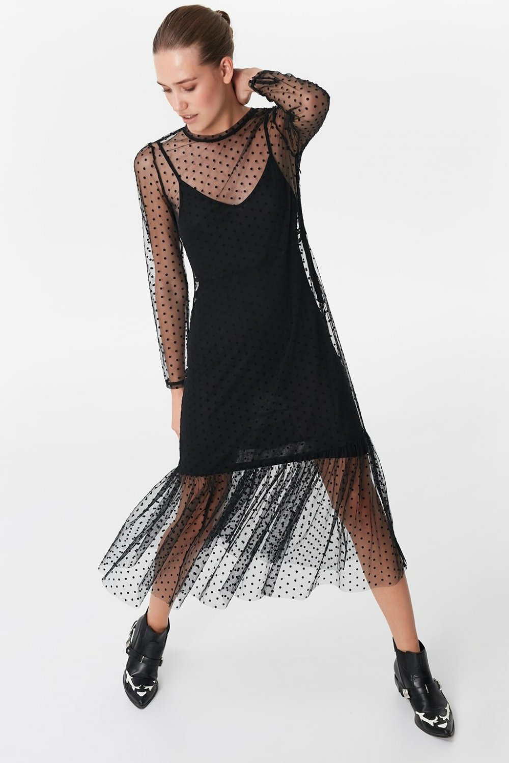 Twist Askılı Transparan Form Mini Elbise Twist Askılı Transparan Form Mini Elbise