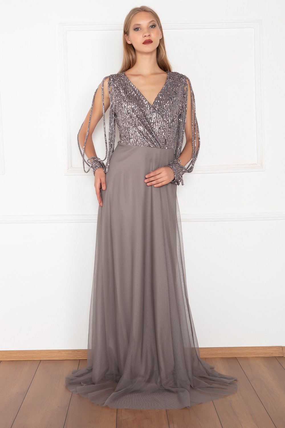 Patisca 01 09934 Ustu Pul Alti Tul Elbise Giysinci Com Yeni Sezon Giyim Modelleri