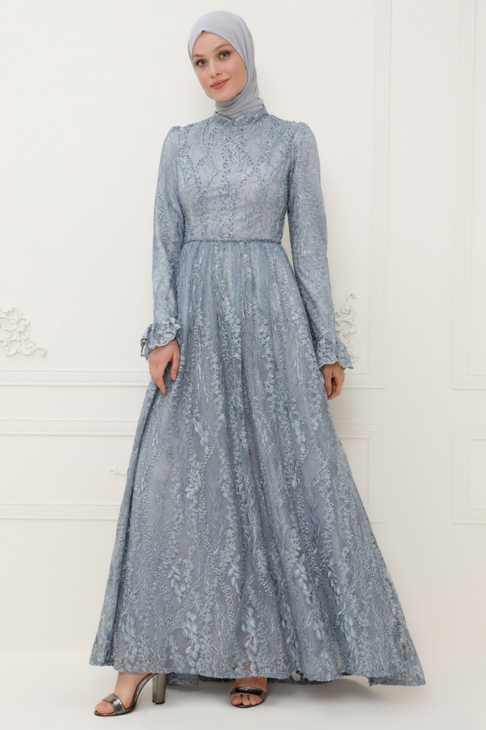 SomFashion Mavi Eylül Abiye Elbise SomFashion Mavi Eylül Abiye Elbise