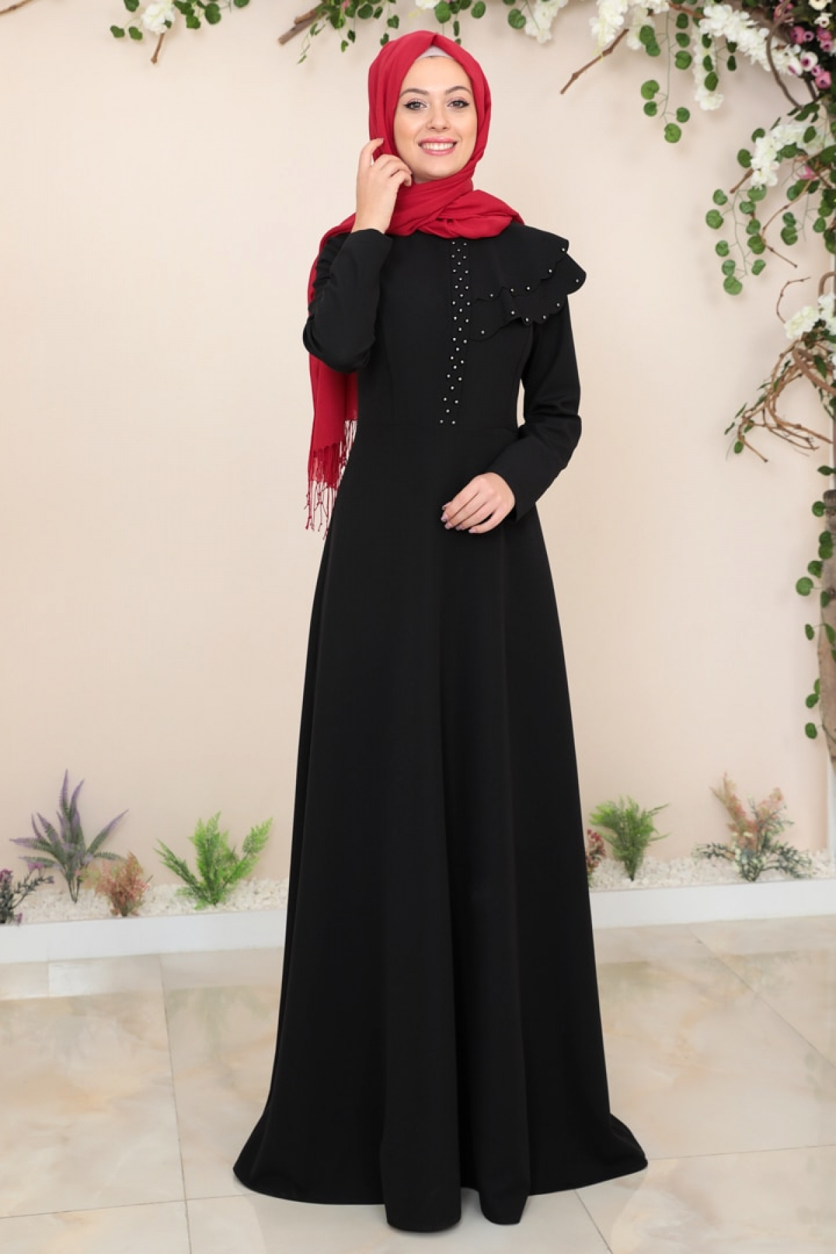 SEMRA AYDIN Siyah Bade Abiye Elbise SEMRA AYDIN Siyah Bade Abiye Elbise