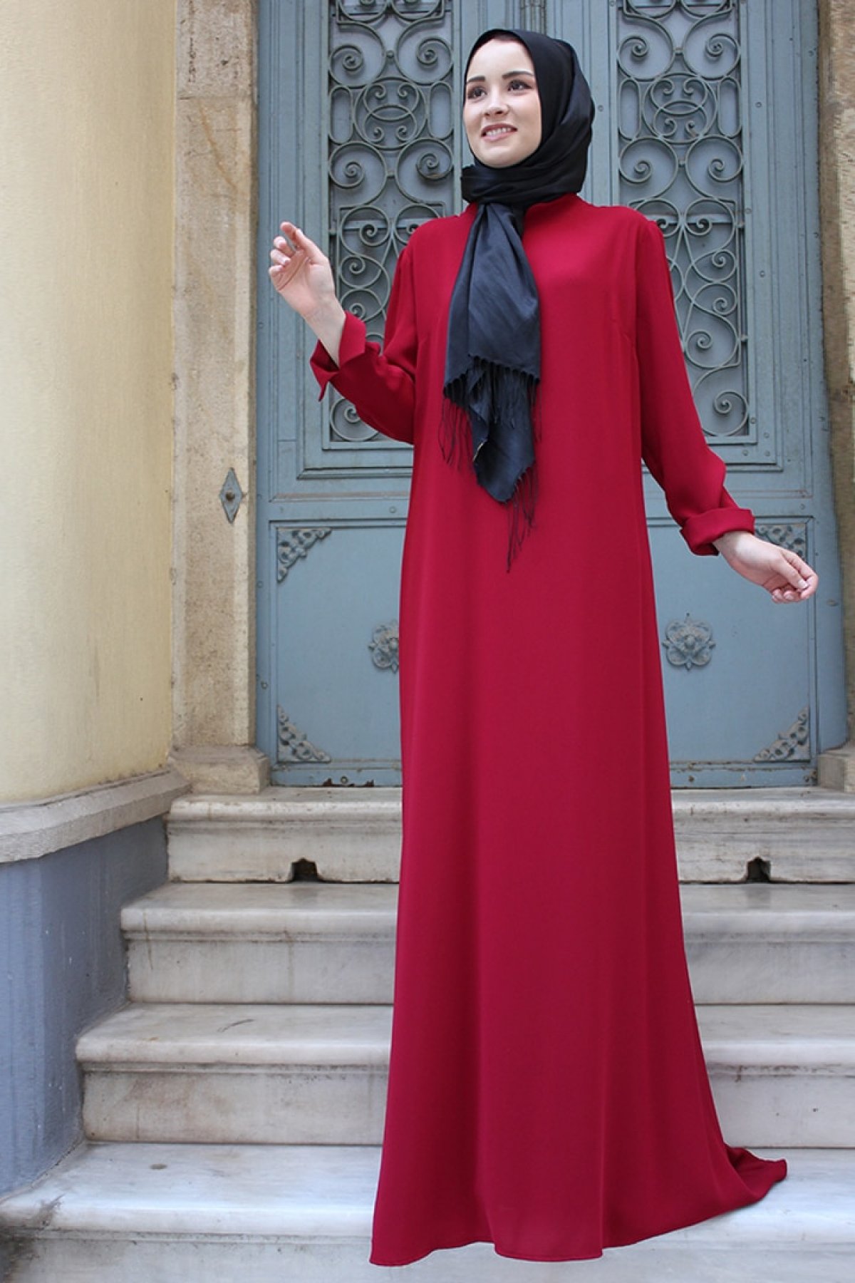 Zehrace Bordo Kalem Abiye Elbise Zehrace Bordo Kalem Abiye Elbise